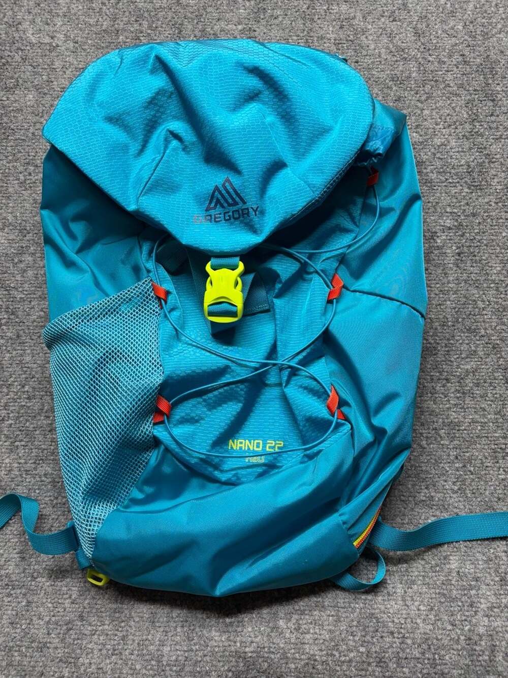 Gregory Nano 22 H2O Backpack teal blue Daypack Hiking -No Hydration Reservoir